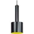 Luminaire sur Grenoble : Lustres, suspensions et plafonniers Tosel Suspension cylindrique m&eacute;tal noir et jaune Noir Unique. . Maison & D&eacute;co > Lustres, suspensions et plafonniers.