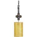 Lustres, suspensions et plafonniers Tosel Suspension cylindrique m&eacute;tal noir et jaune Noir Unique. . Maison & D&eacute;co > Lustres, suspensions et plafonniers. Grenoble