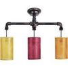 Lustres, suspensions et plafonniers Tosel Plafonnier bar m&eacute;tal noir et multicolore Noir Unique. . Maison & D&eacute;co > Lustres, suspensions et plafonniers.