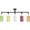 Lustres, suspensions et plafonniers Tosel Plafonnier bar m&eacute;tal noir et multicolore Noir Unique. . Maison & D&eacute;co > Lustres, suspensions et plafonniers.