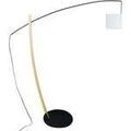 Luminaire sur Grenoble : Lampadaires Tosel Lampadaire arqu&eacute; bois noir et naturel Noir Unique. . Maison & D&eacute;co > Lampadaires.