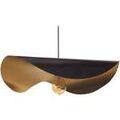 Lustres, suspensions et plafonniers Tosel Suspension chapeau de dame m&eacute;tal noir et or Noir Unique. . Maison & D&eacute;co > Lustres, suspensions et plafonniers.
