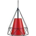 Lustres, suspensions et plafonniers Tosel Suspension g&eacute;om&eacute;trique m&eacute;tal noir et rouge Noir Unique. . Maison & D&eacute;co > Lustres, suspensions et plafonniers.
