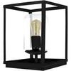 Lampes de bureau Tosel Lampe a poser carr&eacute; m&eacute;tal noir et transparent Noir Unique. . Maison & D&eacute;co > Lampes de bureau.