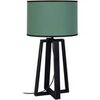 Lampes de bureau Tosel Lampe de chevet colonne bois noir et vert Noir Unique. . Maison & D&eacute;co > Lampes de bureau.