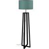 Lampadaires Tosel Lampadaire colonne bois noir et vert Noir Unique. . Maison & D&eacute;co > Lampadaires.