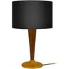 Lampes de bureau Tosel Lampe de chevet conique verre et bois noyer et noir Marron Unique. . Maison & D&eacute;co > Lampes de bureau.