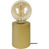 Lampes de bureau Tosel Lampe de chevet cylindrique bois or Dor&eacute; Unique. . Maison & D&eacute;co > Lampes de bureau.