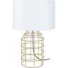 Lampes de bureau Tosel Lampe a poser filaire m&eacute;tal or et blanc Dor&eacute; Unique. . Maison & D&eacute;co > Lampes de bureau.
