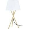 Lampes de bureau Tosel Lampe de chevet tr&eacute;pied m&eacute;tal or et blanc Dor&eacute; Unique. . Maison & D&eacute;co > Lampes de bureau.