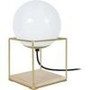 Lampes de bureau Tosel Lampe a poser &eacute;tag&egrave;re m&eacute;tal or et blanc Dor&eacute; Unique. . Maison & D&eacute;co > Lampes de bureau.