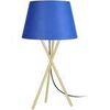 Lampes de bureau Tosel Lampe de chevet tr&eacute;pied m&eacute;tal or et bleu Dor&eacute; Unique. . Maison & D&eacute;co > Lampes de bureau.