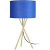 Lampes de bureau Tosel Lampe de chevet tr&eacute;pied m&eacute;tal or et bleu Dor&eacute; Unique. . Maison & D&eacute;co > Lampes de bureau.