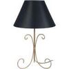 Lampes de bureau Tosel Lampe de chevet colonne m&eacute;tal or et noir Dor&eacute; Unique. . Maison & D&eacute;co > Lampes de bureau.