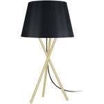 Lampes de bureau Tosel Lampe de chevet tr&eacute;pied m&eacute;tal or et noir Dor&eacute; Unique. . Maison & D&eacute;co > Lampes de bureau.