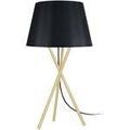 Lampes de bureau Tosel Lampe de chevet tr&eacute;pied m&eacute;tal or et noir Dor&eacute; Unique. . Maison & D&eacute;co > Lampes de bureau.