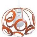 Luminaire sur Grenoble : Lustres, suspensions et plafonniers Tosel Suspension globe m&eacute;tal orange Orange Unique. . Maison & D&eacute;co > Lustres, suspensions et plafonniers.