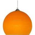 Luminaire sur Grenoble : Lustres, suspensions et plafonniers Tosel Suspension globe verre orange Orange Unique. . Maison & D&eacute;co > Lustres, suspensions et plafonniers.
