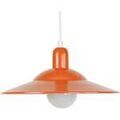 Lustres, suspensions et plafonniers Tosel Suspension d&ocirc;me m&eacute;tal orange Orange Unique. . Maison & D&eacute;co > Lustres, suspensions et plafonniers.