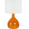 Lampes de bureau Tosel Lampe de chevet bouteille verre orange et blanc Orange Unique. . Maison & D&eacute;co > Lampes de bureau.