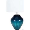 Lampes de bureau Tosel Lampe a poser vase verre p&eacute;trole et blanc Bleu Unique. . Maison & D&eacute;co > Lampes de bureau.