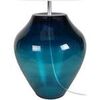 Lampes de bureau Tosel Lampe a poser vase verre p&eacute;trole et blanc Bleu Unique. . Maison & D&eacute;co > Lampes de bureau.