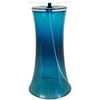 Lampes de bureau Tosel Lampe de chevet &eacute;vas&eacute;e verre p&eacute;trole et blanc Bleu Unique. . Maison & D&eacute;co > Lampes de bureau.