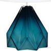 Lampes de bureau Tosel Lampe de salon g&eacute;om&eacute;trique verre p&eacute;trole et blanc Bleu Unique. . Maison & D&eacute;co > Lampes de bureau.