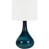 Lampes de bureau Tosel Lampe de chevet bouteille verre p&eacute;trole et blanc Bleu Unique. . Maison & D&eacute;co > Lampes de bureau.
