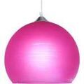 Lustres, suspensions et plafonniers Tosel Suspension globe verre rose Rose Unique. . Maison & D&eacute;co > Lustres, suspensions et plafonniers.