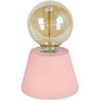Lampes de bureau Tosel Lampe de chevet conique bois rose Rose Unique. . Maison & D&eacute;co > Lampes de bureau.
