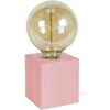 Lampes de bureau Tosel Lampe de chevet carr&eacute; bois rose Rose Unique. . Maison & D&eacute;co > Lampes de bureau.