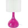 Lampes de bureau Tosel Lampe de chevet bouteille verre rose et blanc Rose Unique. . Maison & D&eacute;co > Lampes de bureau.