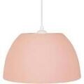 Lustres, suspensions et plafonniers Tosel Suspension d&ocirc;me plastique rose pastel Rose Unique. . Maison & D&eacute;co > Lustres, suspensions et plafonniers.