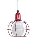 Lustres, suspensions et plafonniers Tosel Suspension g&eacute;om&eacute;trique m&eacute;tal rouge Rouge Unique. . Maison & D&eacute;co > Lustres, suspensions et plafonniers.