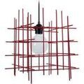 Luminaire sur Grenoble : Lustres, suspensions et plafonniers Tosel Suspension g&eacute;om&eacute;trique m&eacute;tal rouge Rouge Unique. . Maison & D&eacute;co > Lustres, suspensions et plafonniers.