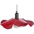 Lustres, suspensions et plafonniers Tosel Suspension g&eacute;om&eacute;trique m&eacute;tal rouge Rouge Unique. . Maison & D&eacute;co > Lustres, suspensions et plafonniers.
