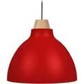 Luminaire sur Grenoble : Lustres, suspensions et plafonniers Tosel Suspension d&ocirc;me m&eacute;tal rouge Rouge Unique. . Maison & D&eacute;co > Lustres, suspensions et plafonniers.