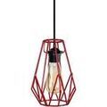 Luminaire sur Grenoble : Lustres, suspensions et plafonniers Tosel Suspension g&eacute;om&eacute;trique m&eacute;tal rouge Rouge Unique. . Maison & D&eacute;co > Lustres, suspensions et plafonniers.