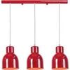 Lustres, suspensions et plafonniers Tosel Lustre bar m&eacute;tal rouge Rouge Unique. . Maison & D&eacute;co > Lustres, suspensions et plafonniers.
