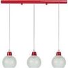 Lustres, suspensions et plafonniers Tosel Lustre bar m&eacute;tal rouge Rouge Unique. . Maison & D&eacute;co > Lustres, suspensions et plafonniers.