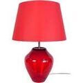 Lampes de bureau Tosel Lampe a poser vase verre rouge Rouge Unique. . Maison & D&eacute;co > Lampes de bureau.