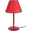 Lampes de bureau Tosel Lampe a poser demi-cylindrique m&eacute;tal rouge Rouge Unique. . Maison & D&eacute;co > Lampes de bureau.