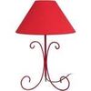 Lampes de bureau Tosel Lampe de chevet colonne m&eacute;tal rouge Rouge Unique. . Maison & D&eacute;co > Lampes de bureau.