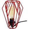 Lampes de bureau Tosel Lampe de chevet g&eacute;om&eacute;trique m&eacute;tal rouge Rouge Unique. . Maison & D&eacute;co > Lampes de bureau.