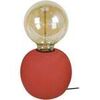 Lampes de bureau Tosel Lampe de chevet globe bois rouge Rouge Unique. . Maison & D&eacute;co > Lampes de bureau.
