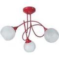 Lustres, suspensions et plafonniers Tosel Lustre multi bras m&eacute;tal rouge Rouge Unique. . Maison & D&eacute;co > Lustres, suspensions et plafonniers.