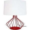 Lampes de bureau Tosel Lampe de salon filaire m&eacute;tal rouge et blanc Rouge Unique. . Maison & D&eacute;co > Lampes de bureau. Grenoble