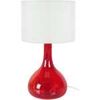 Lampes de bureau Tosel Lampe de chevet bouteille verre rouge et blanc Rouge Unique. . Maison & D&eacute;co > Lampes de bureau.