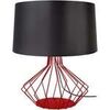 Lampes de bureau Tosel Lampe de salon filaire m&eacute;tal rouge et noir Rouge Unique. . Maison & D&eacute;co > Lampes de bureau.